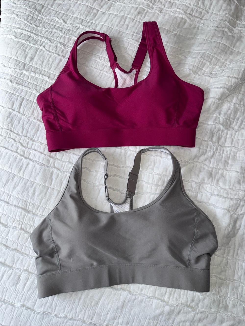 IUGA Supportive Racerback Sports Bra-bundle in Magenta and Gray